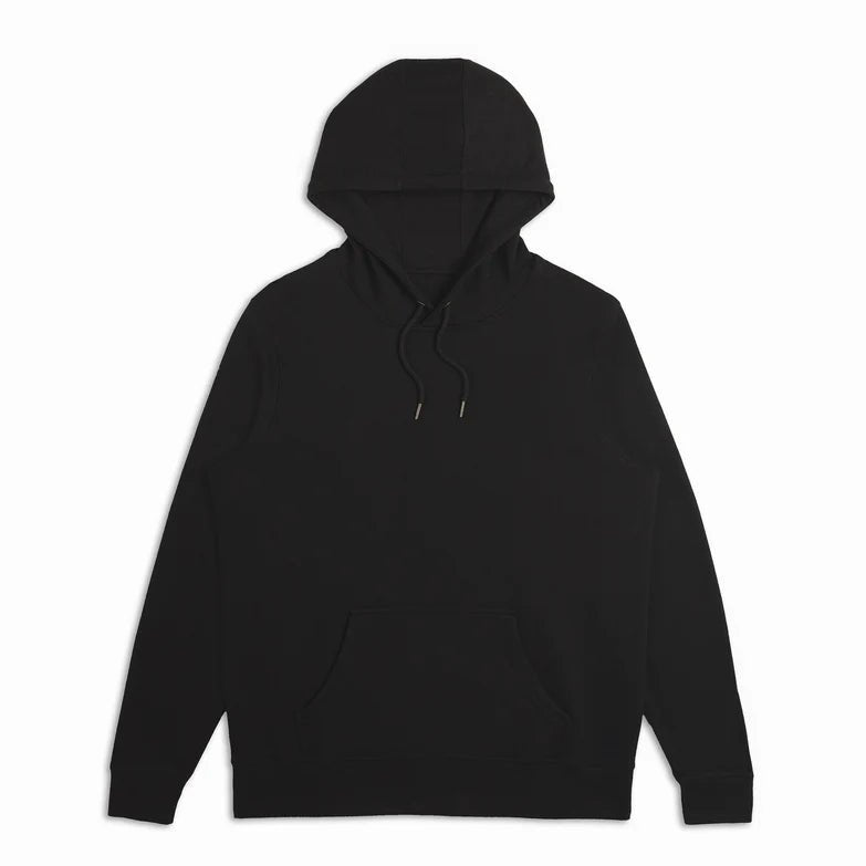 Black french terry hoodie online