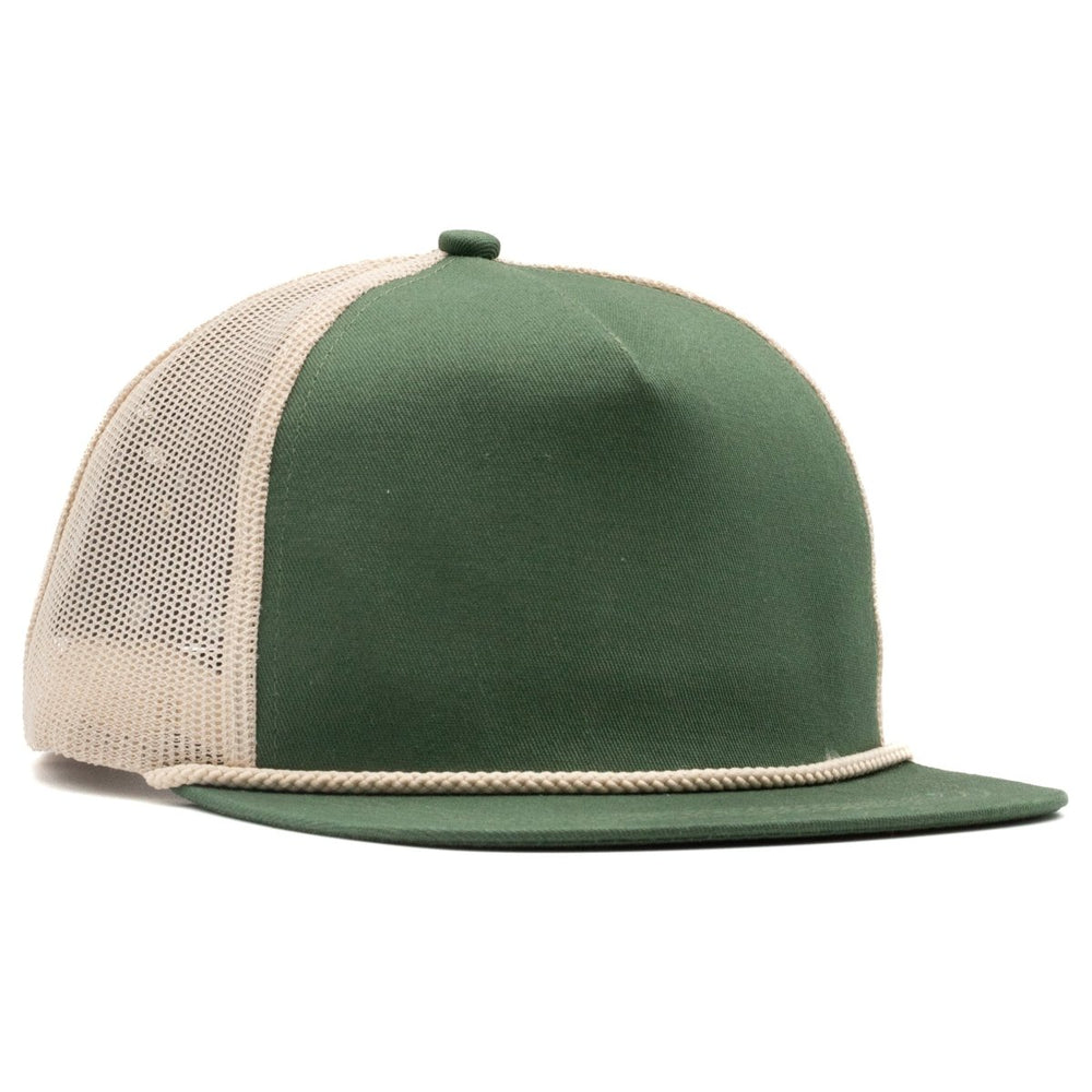 Headwear - 90s Trucker - Forest Green & Beige - SNAG