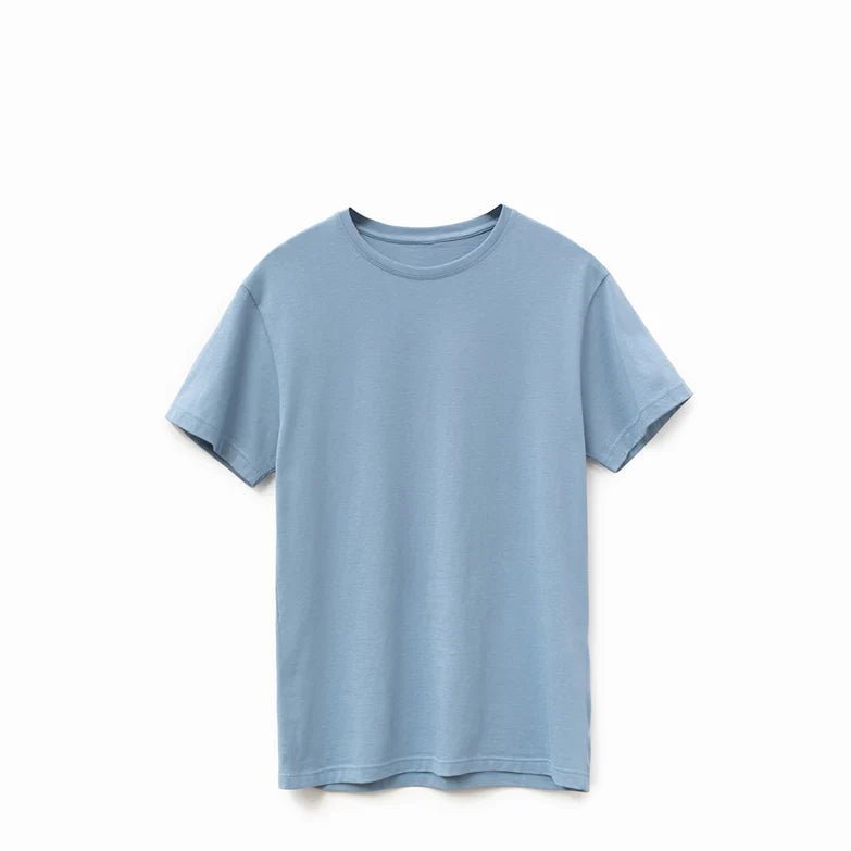 Custom Product - American Grown Supima® Cotton T-Shirt - Cloudy Blue - SNAG