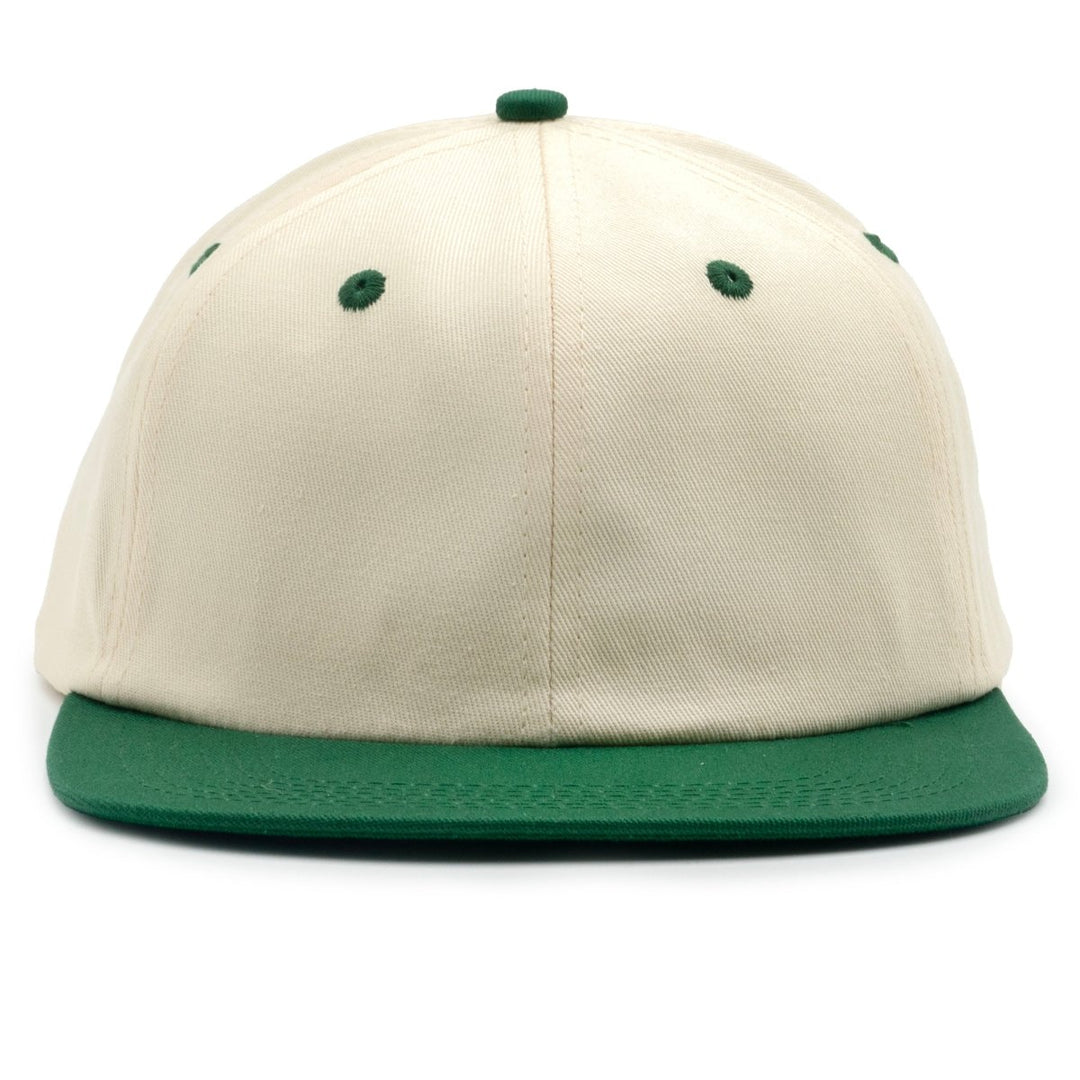 Headwear - OG Snapback - Beige & Forest Green - SNAG