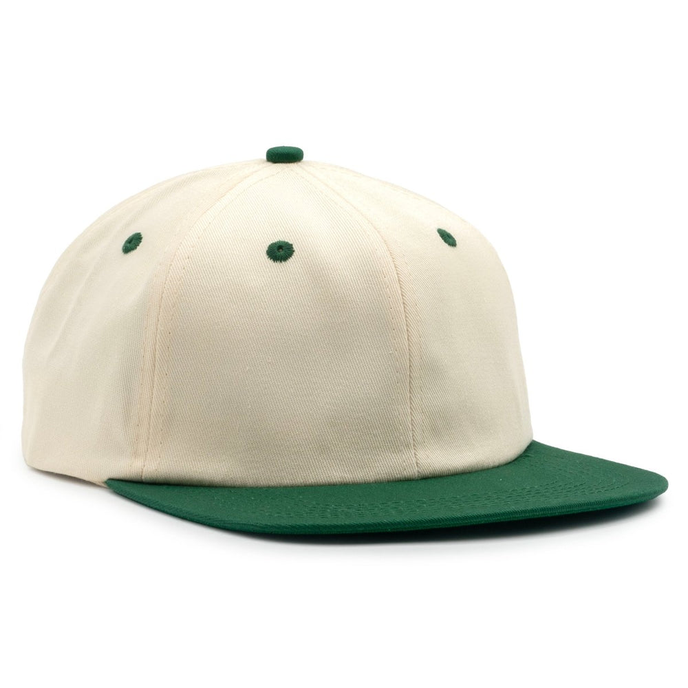 Headwear - OG Snapback - Beige & Forest Green - SNAG