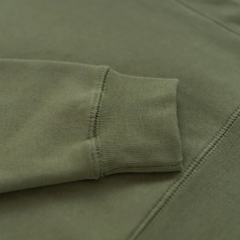 Custom Product - Organic Cotton Crewneck - Olive - SNAG