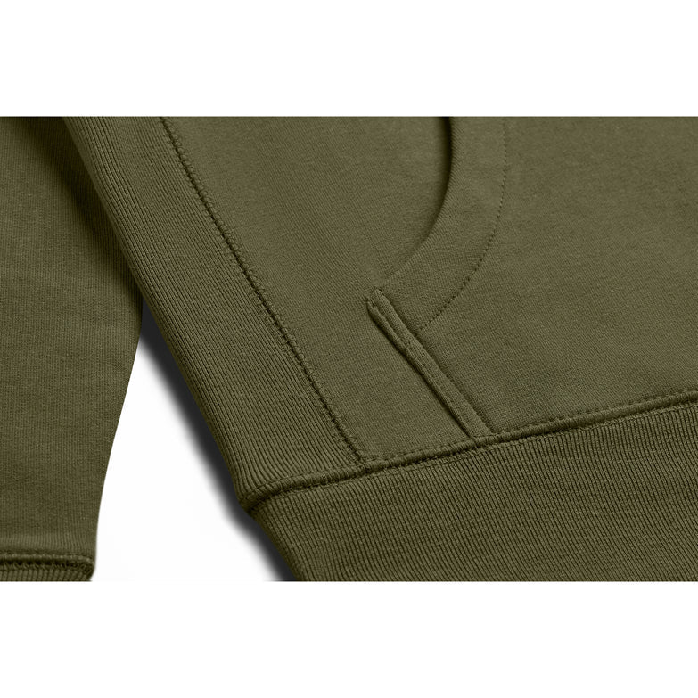 Custom Product - Organic Cotton Hoodie - Olive - SNAG