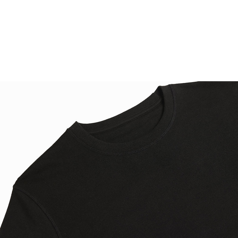 Custom Product - Organic French Terry Crewneck - Black - SNAG