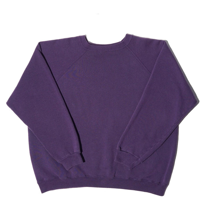 Purple Blank Pullover Sweater