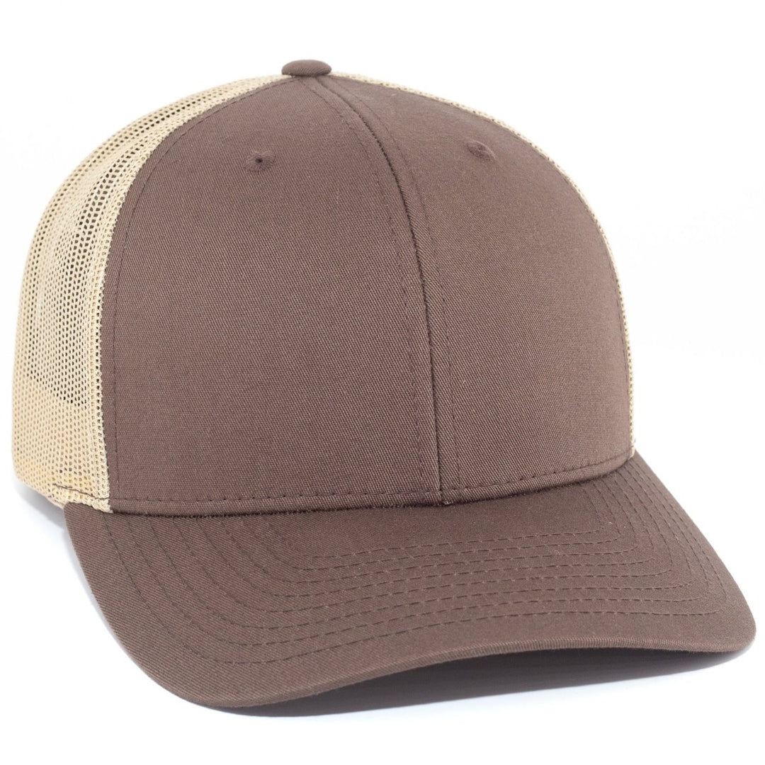 Headwear - Traditional Trucker - Brown & Beige - SNAG