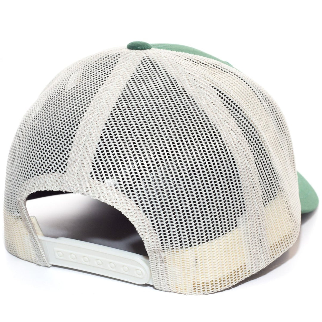 Headwear - Traditional Trucker - Green & Beige - SNAG