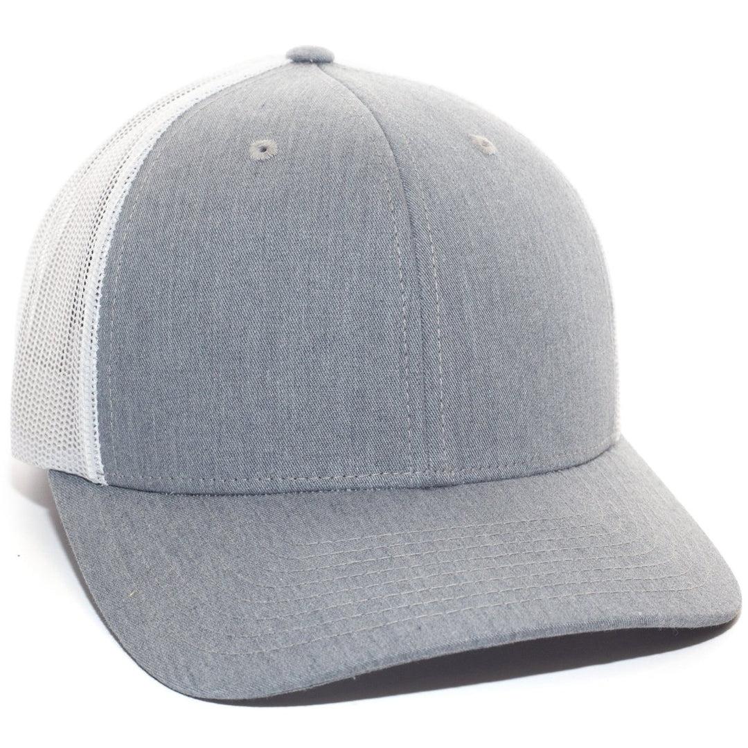 Headwear - Traditional Trucker - Grey & White - SNAG