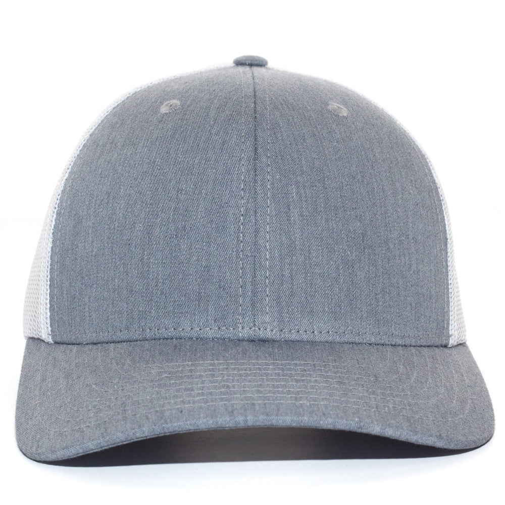 Headwear - Traditional Trucker - Grey & White - SNAG