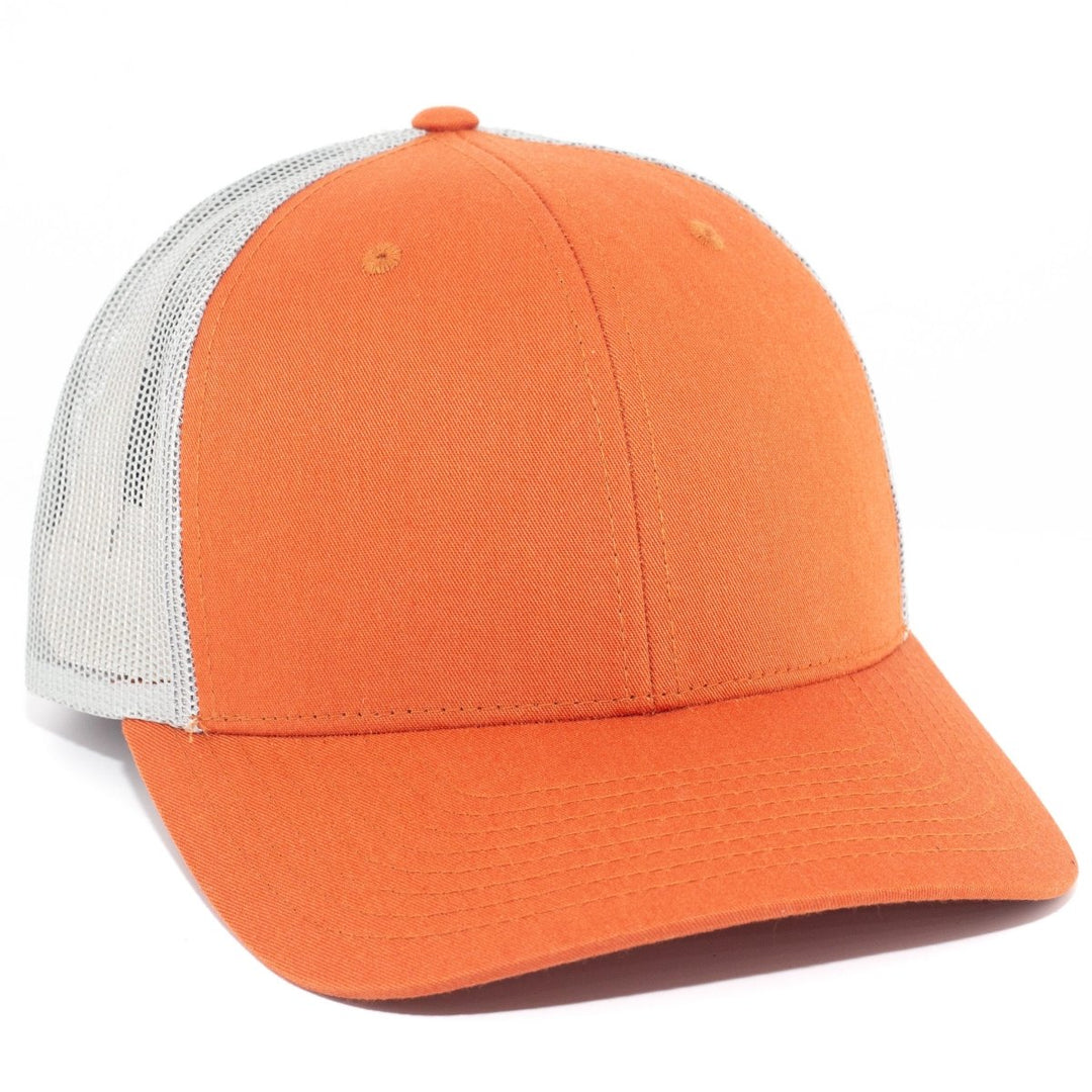 Headwear - Traditional Trucker - Orange & Grey - SNAG