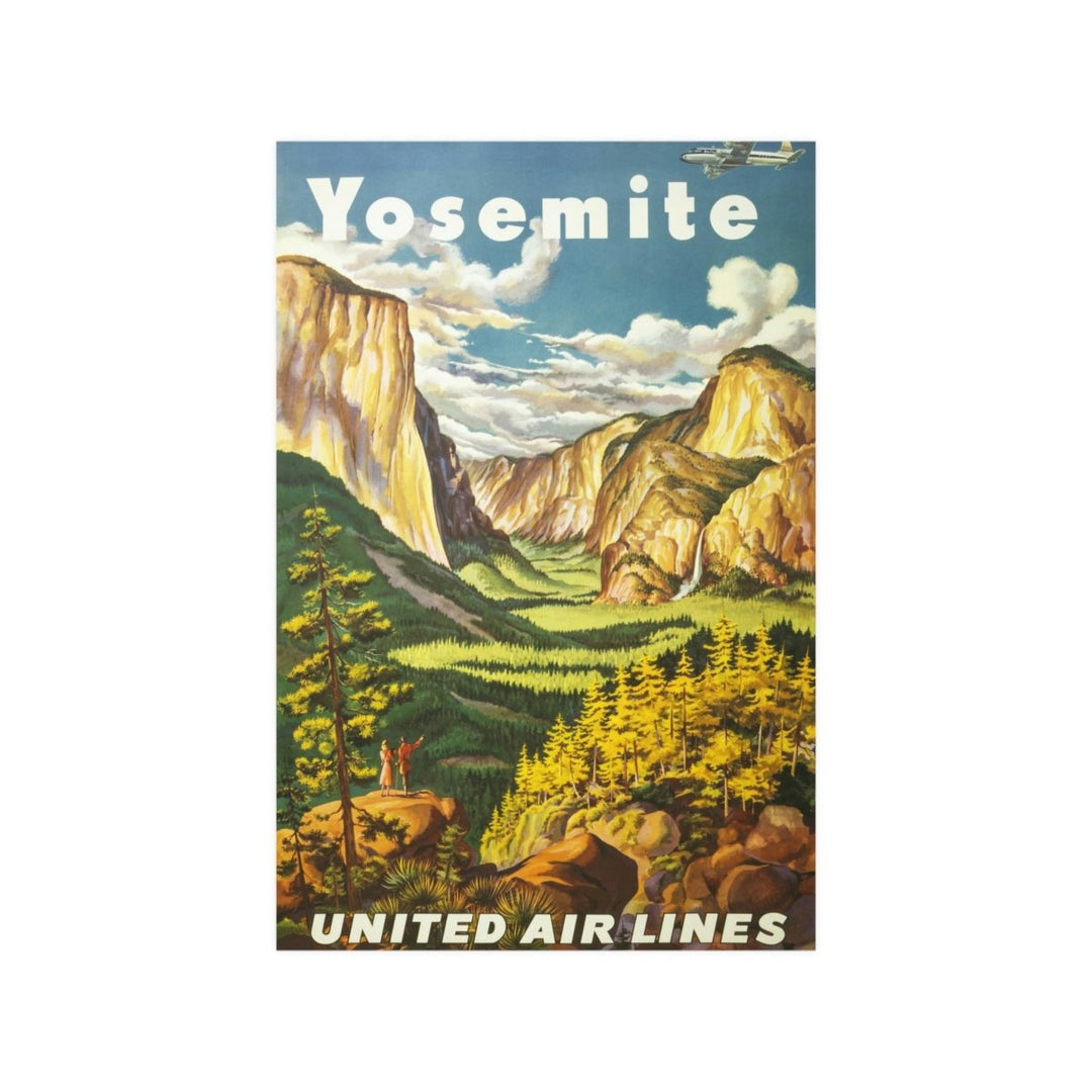 Poster - United Airlines Yosemite - SNAG