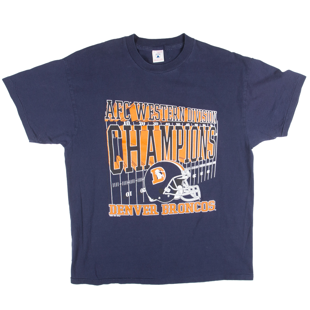 Vintage T-Shirt  AFC Western Division Champions Denver Broncos